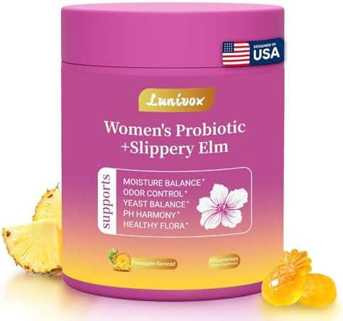 Gomitas Probióticas Femeninas Lunivox Her Juicy con Prebióticos y Olmo Resbaladizo - Equilibrio de pH, Salud Digestiva y Soporte Inmunológico - Sabor - imagen 1