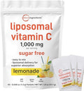 Micro Ingredients Polvo de Vitamina C 1,000mg para Uso Diario | Fórmula Liposomal para Mejor Absorción | Mezcla de Bebida de Limón Sin Azúcar | 40 - imagen 1