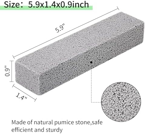 Limpiador de Inodoro de Piedra Pómez - 25 Piezas, Eliminador de Anillos de Agua Dura, Ideal para Hogar, Baño, Cocina y Alberca (15 x 3.5 x 2.3 cm) - imagen 3
