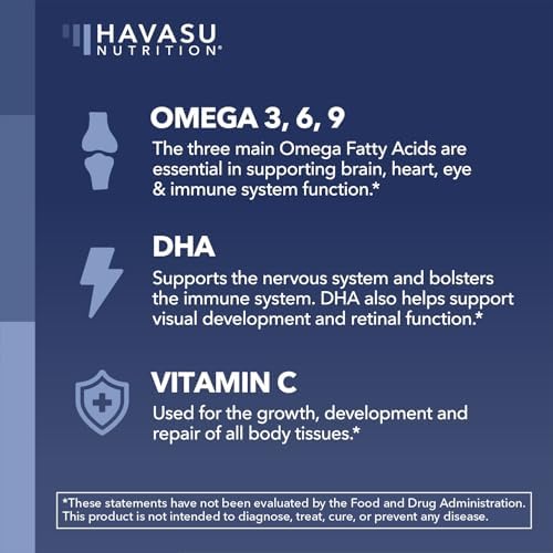 Gomitas Omega 3 6 9 + DHA para Adultos - Alternativa Vegana de Aceite de Pescado con Aceite de Semilla de Chía y Algas - 60 Unidades - imagen 3