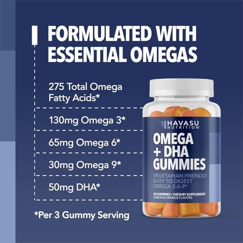 Gomitas Omega 3 6 9 + DHA para Adultos - Alternativa Vegana de Aceite de Pescado con Aceite de Semilla de Chía y Algas - 60 Unidades - imagen 6