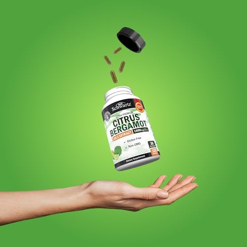 Citrus Bergamot 1000mg - Suplemento de Bergamota Cítrica para Colesterol y Salud Cardiaca - Ultra Concentrado de Fruta Fresca - Vegano, Sin OGM, Sin - imagen 5