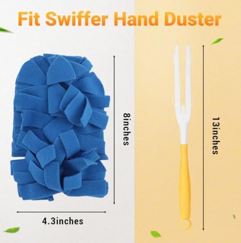 Recargas de Plumero Reutilizables Compatibles con Swiffer - Paquete de 5 Recargas Electroestáticas de 360° con Mango - Recargas Resistentes para - imagen 7