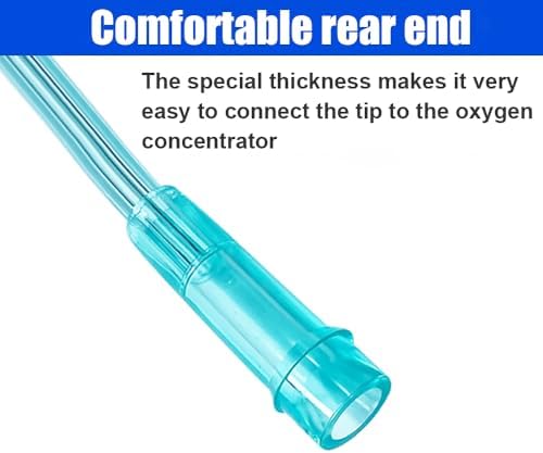 Cannula Nasal de Oxígeno Luisddi 10 Piezas, Alta Flujo, Conector Estándar de 7 Pies, Tubo Verde, Empaque Individual - imagen 7