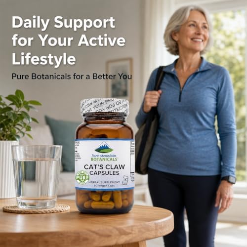 Cápsulas de Garra de Gato Pure Mountain Botanicals - 90 Cápsulas Veganas Kosher con 1000mg de Uncaria Tomentosa Suplemento Herbal - imagen 5