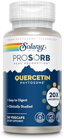 SOLARAY Quercetina Phytosome - 20X Absorción - Suplemento Antioxidante Fácil de Digestion para Salud Integral - Vegano y Sin Soja - 30 Porciones, 30 - imagen 4