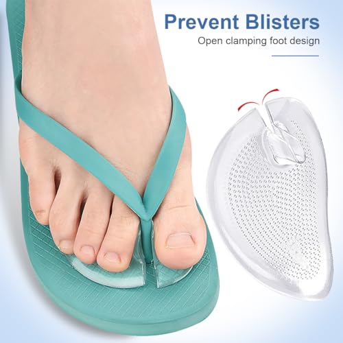 3 Pares de Almohadillas de Gel de Silicón Autoadhesivas para el Antepié, Antideslizantes, Alivio del Dolor, Plantillas para Sandalias, Protector de - imagen 7