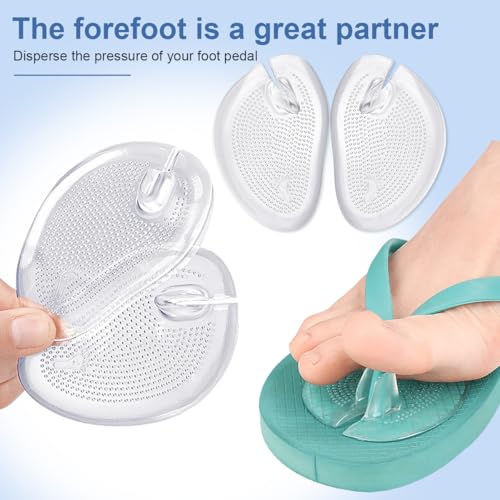 3 Pares de Almohadillas de Gel de Silicón Autoadhesivas para el Antepié, Antideslizantes, Alivio del Dolor, Plantillas para Sandalias, Protector de - imagen 8