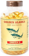 Aceite de Pescado Omega 3 de Alaska 1000mg - 200 Cápsulas Blandas - imagen 1