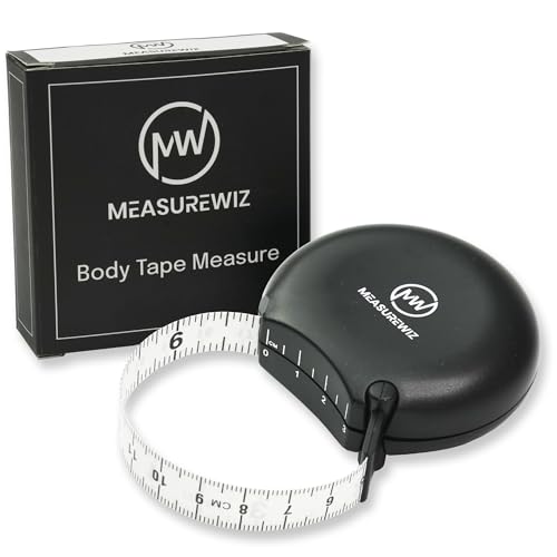 Cinta Métrica MeasureWiz - Herramienta Retráctil de 80 Pulgadas 200 cm - Kit para Medir Cintura y Brazo, Ideal para Pérdida de Peso y Medidas de - imagen 1