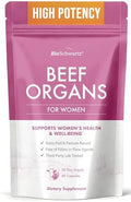 Suplemento de Órganos de Res BioSchwartz para Mujeres - 60 Cápsulas - Alimentado con Pasto - Apoya Cabello, Piel y Uñas Saludables, Equilibrio - imagen 1