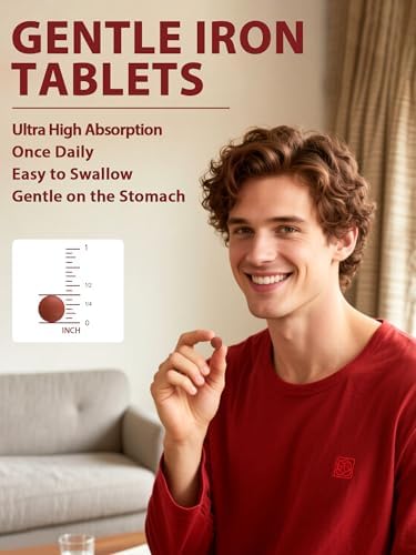 Suplemento de Hierro Vitacook para Mujeres y Hombres, 3 en 1, 65 mg de Hierro Bisglicinato, Sulfato y Carbonilo con Vitamina C, 60 Tabletas - imagen 8