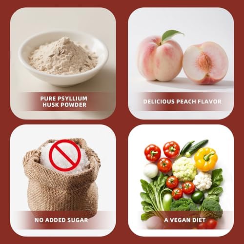 Gomitas de Psyllium ABYSSUS – Suplemento de 1500mg para Adultos, Apoyo Digestivo Natural, Alivio de Regularidad y Hinchazón, Sabor Durazno Sin - imagen 3