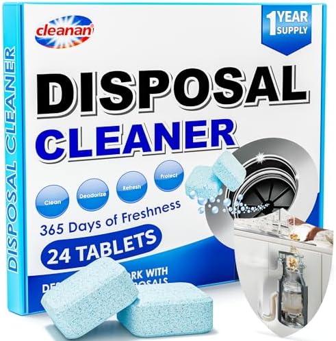 Tabletas Limpiadoras y Desodorantes para Desechos de Comida - 24 Piezas, Elimina Olores Rápidamente, Acción Espumosa XL, Aroma Refrescante a Limón, - imagen 1