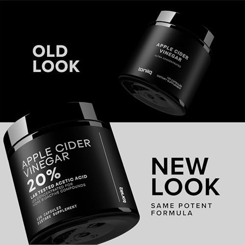 Cápsulas de Vinagre de Manzana Toniiq - Fórmula Ultra Potente de 2,010mg con 20% de Ácido Acético y Pimienta de Cayena - Con la Madre - 120 Cápsulas - imagen 3