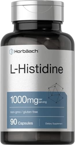 Horbäach L-Histidina 1000mg 90 Cápsulas | Sin OGM y Libre de Gluten | Grado Farmacéutico - imagen 1