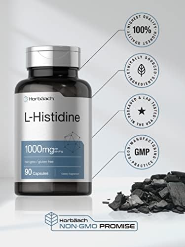 Horbäach L-Histidina 1000mg 90 Cápsulas | Sin OGM y Libre de Gluten | Grado Farmacéutico - imagen 5