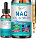 Suplemento NAC N-Acetil Cisteína | Gotas Líquidas de Alta Absorción 1200mg para Detox Respiratorio, Hepático y Renal, Soporte Inmunológico y - imagen 1