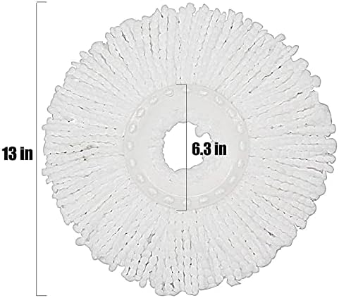 5 Repuestos de Cabeza de Mopa Microfibra para Mopa Mágica 360° - Tamaño Estándar Redondo - imagen 2