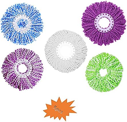 5 Repuestos de Cabeza de Mopa Microfibra para Mopa Mágica 360° - Tamaño Estándar Redondo - imagen 3