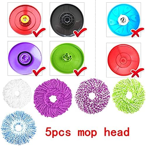 5 Repuestos de Cabeza de Mopa Microfibra para Mopa Mágica 360° - Tamaño Estándar Redondo - imagen 6