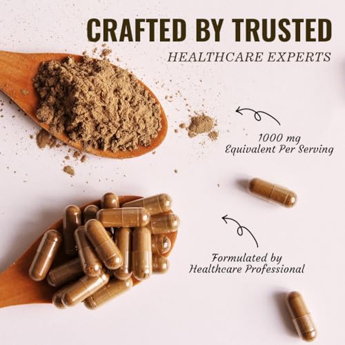 Vitamatic Kava Kava 1000mg con Magnesio, Ashwagandha, GABA, Teobromina, L-Teanina y Cacao – 120 Cápsulas Veganas – Kavalactonas para Ánimo, Estrés y - imagen 4