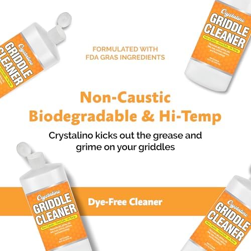 Limpiador para Parrilla de Superficie Crystalino (32 Fl Oz), Elimina Grasa, Óxido, Carbono y Calcio, Kit de Limpieza para Plancha, Ideal para Acero - imagen 3