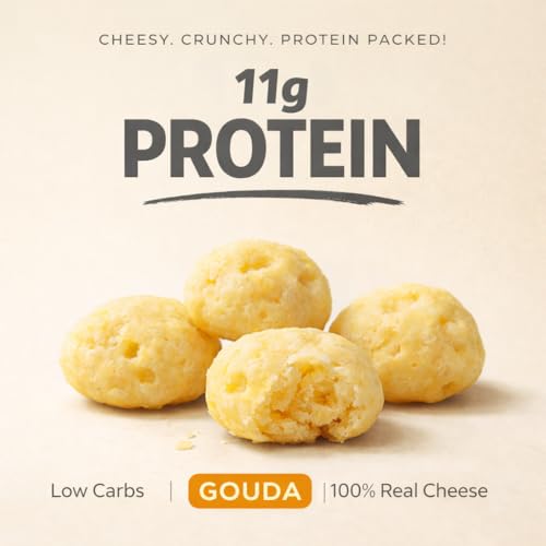 Moon Cheese Oh My Gouda Bocados de Queso, 2 Onzas, Paquete de 3, Crujientes, Ricos en Proteínas y Calcio, Keto, Sin Gluten - imagen 4