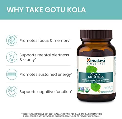 Himalaya Gotu Kola Orgánico, Suministro para 45 Días - Suplemento Herbal Nootrópico con Adaptógenos para Energía, Enfoque, Memoria y Relajación - - imagen 4