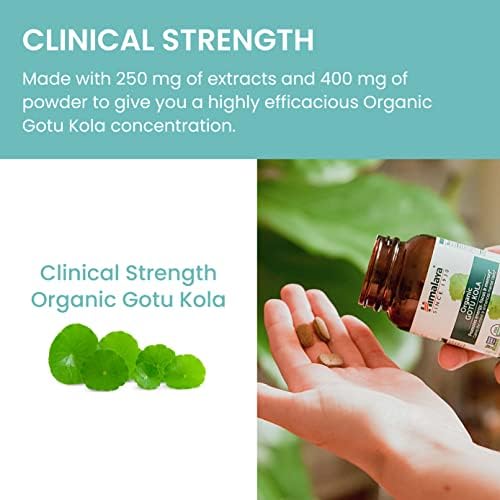 Himalaya Gotu Kola Orgánico, Suministro para 45 Días - Suplemento Herbal Nootrópico con Adaptógenos para Energía, Enfoque, Memoria y Relajación - - imagen 6