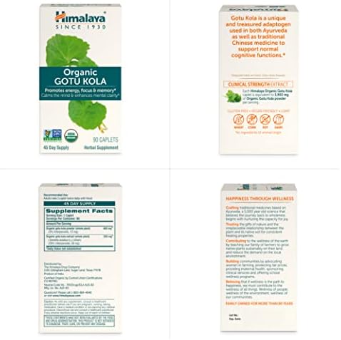 Himalaya Gotu Kola Orgánico, Suministro para 45 Días - Suplemento Herbal Nootrópico con Adaptógenos para Energía, Enfoque, Memoria y Relajación - - imagen 8