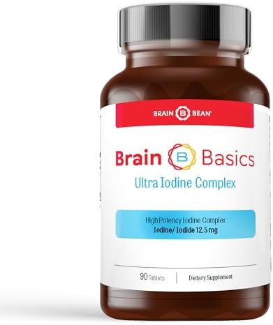 Suplemento Brain Basics Ultra Iodine Complex para el Apoyo de la Tiroides, 12.5 mg de Yodo y Yoduro de Potasio - 90 Tabletas - imagen 1