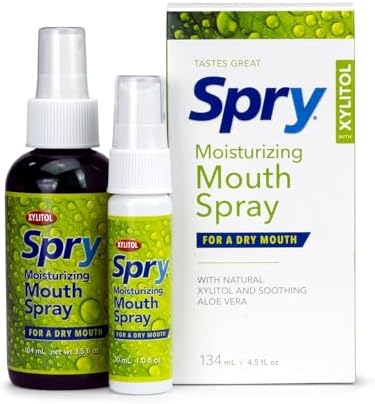 Spray Hidratante para Boca Seca Spry con Xilitol Natural, Sabor Menta, Libre de Gluten y No GMO, 4.5 fl. oz (Paquete de 1) - imagen 1