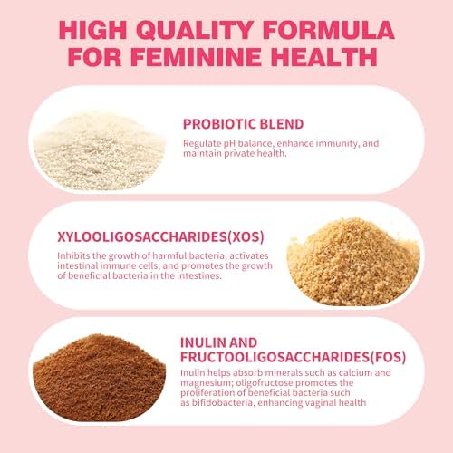Suplemento Vaginal BAKAKOUL con Probióticos y Prebióticos, Mezcla de Lactobacilos para el Equilibrio del pH, 100 Cápsulas, Salud Vaginal y Reducción - imagen 3