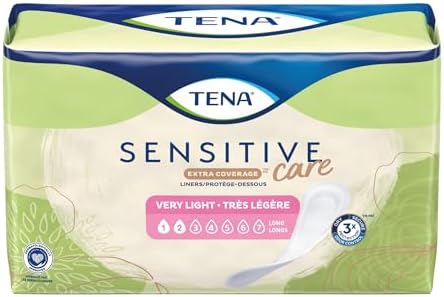 TENA Sensitive Care Toallas Higiénicas para Incontinencia Femenina Extra Largas 9 L 54291, Paquete de 50 Unidades - imagen 1