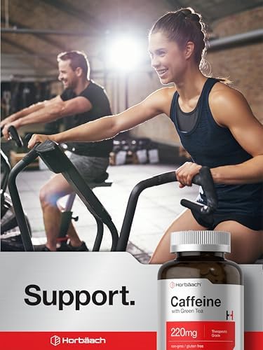 Píldoras de Cafeína Horbäach 220mg con Té Verde | 500 Tabletas | Vegetarianas, Sin OGM y Sin Gluten - imagen 6