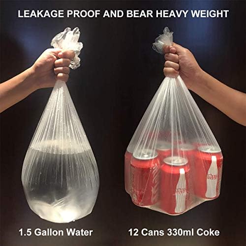 Bolsas de Basura Pequeñas de 4 Galones - 150 Bolsas Transparentes Resistentes para Cocina, Baño y Oficina - Forros de Bote de 15 Litros - imagen 3