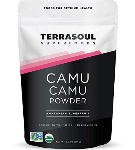 Terrasoul Superfoods Polvo de Camu Camu Orgánico, 100 g, Superfruta Amazónica para Apoyo Inmunológico y Recetas Ricas en Vitamina C - imagen 1