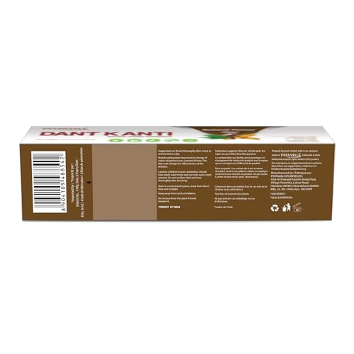 Pasta Dental Natural Patanjali Dant Kanti – Pasta Herbal Ayurvédica Sin Flúor – (Nuevo Empaque 150 g / 5.29 fl oz – Paquete de 6) o (Antiguo Empaque - imagen 4
