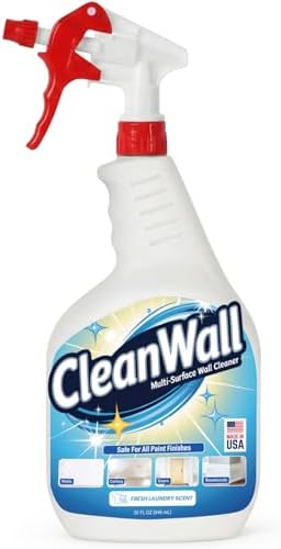 Limpiador en Spray CleanWall para Paredes, Puertas y Zócalos – Fórmula Multi-Superficie de 32 oz – Segura para Paredes Pintadas – Hecho en EE. UU. – - imagen 1