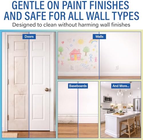 Limpiador en Spray CleanWall para Paredes, Puertas y Zócalos – Fórmula Multi-Superficie de 32 oz – Segura para Paredes Pintadas – Hecho en EE. UU. – - imagen 3