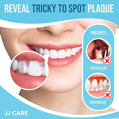 Tabletas Reveladoras JJ Care para Niños y Adultos - 120 Piezas, Tabletas de Placa Envuelta Individualmente, Sabor a Berries, Cuidado Dental para - imagen 3