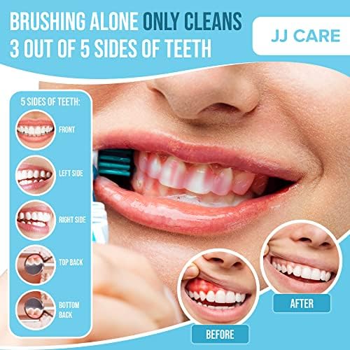 Tabletas Reveladoras JJ Care para Niños y Adultos - 120 Piezas, Tabletas de Placa Envuelta Individualmente, Sabor a Berries, Cuidado Dental para - imagen 5