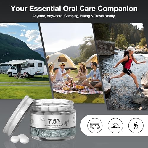 Tabletas de Pasta Dental Woadee 7.5% Nano Hidroxiapatita - Reparación de Esmalte, Blanqueamiento Sin Flúor, Sabor Menta, 62 Piezas - imagen 3