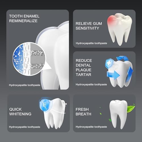 Tabletas de Pasta Dental Woadee 7.5% Nano Hidroxiapatita - Reparación de Esmalte, Blanqueamiento Sin Flúor, Sabor Menta, 62 Piezas - imagen 7