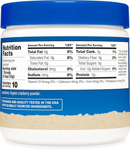 Nutricost Polvo de Arándano Orgánico, 8 oz, 5G por Porción - Sin OGM, Libre de Gluten - imagen 5