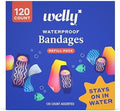 Paquete de Recarga de Vendajes Impermeables Welly | Vendajes Adhesivos Impermeables | Formas y Patrones Variados para Cortes, Raspones y Heridas - - imagen 1