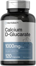 Horbäach Calcio D-Glucarato 1000mg | 120 Cápsulas | Suplemento Libre de OGM y Gluten - imagen 1