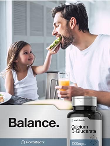 Horbäach Calcio D-Glucarato 1000mg | 120 Cápsulas | Suplemento Libre de OGM y Gluten - imagen 6