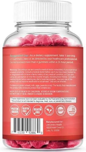 Gomitas de Biotina LifeCentric Health para Adultos | Biotina Máxima de 10000mcg | Suplemento Vegano para Cabello, Piel y Uñas | 100 Unidades - imagen 8
